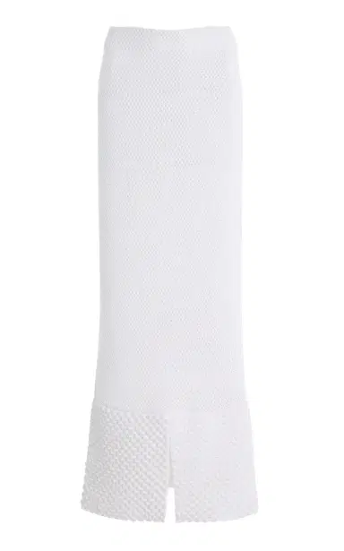 Brandon Maxwell The Iris Open-Knit Maxi Skirt | Thumbnail 5