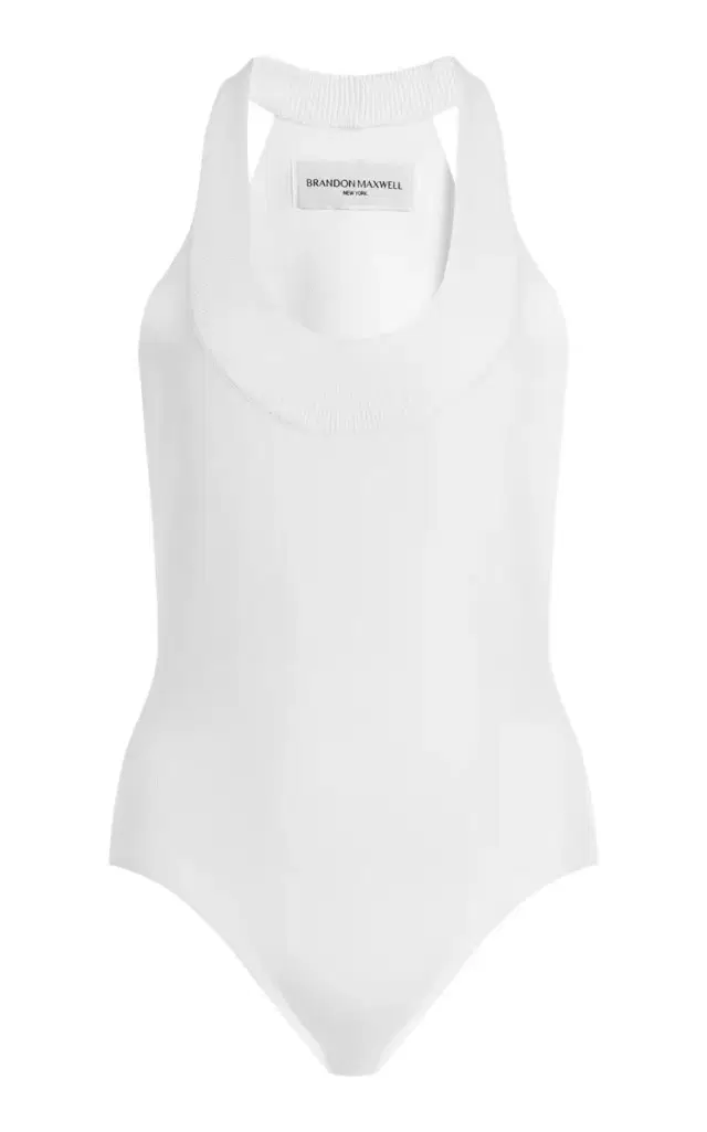 Brandon Maxwell The Dahlia Knit Bodysuit
