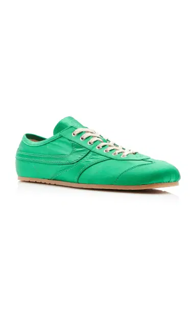 Dries Van Noten Satin Low-Top Sneakers | Thumbnail 3