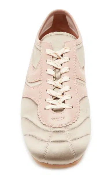 Dries Van Noten Leather-Trimmed Satin Sneakers | Thumbnail 5