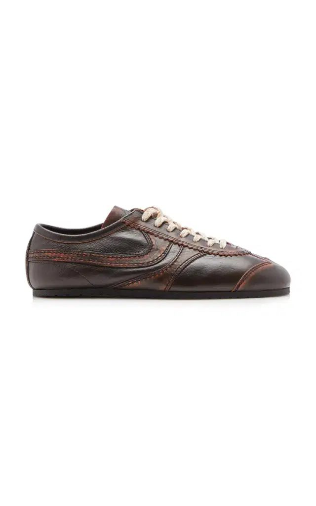 Dries Van Noten Panelled Leather Sneakers