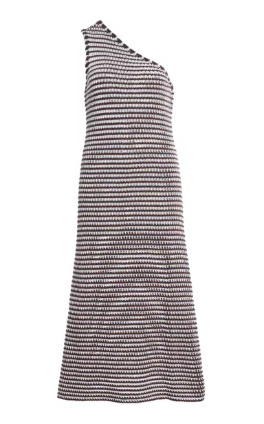 Zulu & Zephyr One-Shoulder Lattice-Knit Cotton Maxi Dress | Thumbnail 7