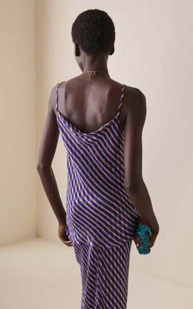Dries Van Noten Chai Striped Devouré Camisole | Thumbnail 4