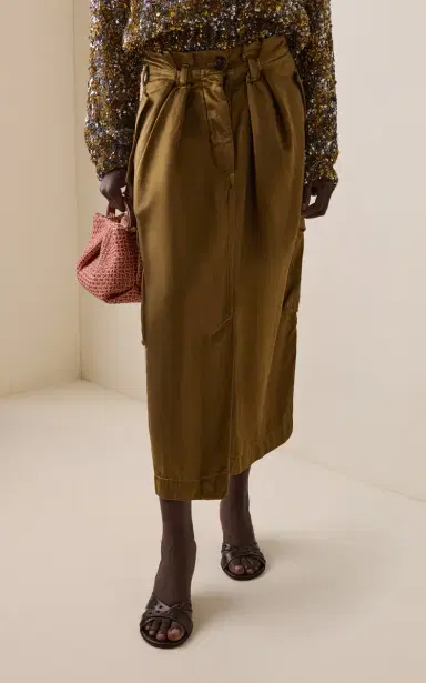 Dries Van Noten Savannah Cotton-Blend Midi Skirt | Thumbnail 3 Dries Van Noten Savannah Cotton-Blend Midi Skirt | Thumbnail 3