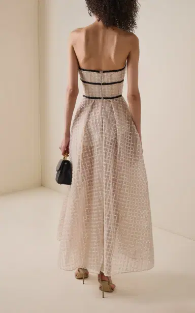 Elie Saab Sequined Mesh Midi Dress | Thumbnail 4 Elie Saab Sequined Mesh Midi Dress | Thumbnail 4