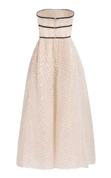 Elie Saab Sequined Mesh Midi Dress | Thumbnail 5 Elie Saab Sequined Mesh Midi Dress | Thumbnail 5