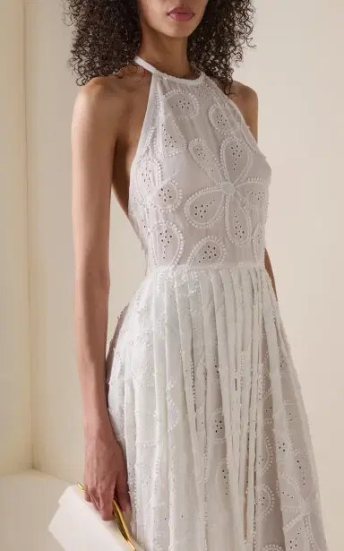 Elie Saab Embroidered Midi Dress | Thumbnail 3 Elie Saab Embroidered Midi Dress | Thumbnail 3