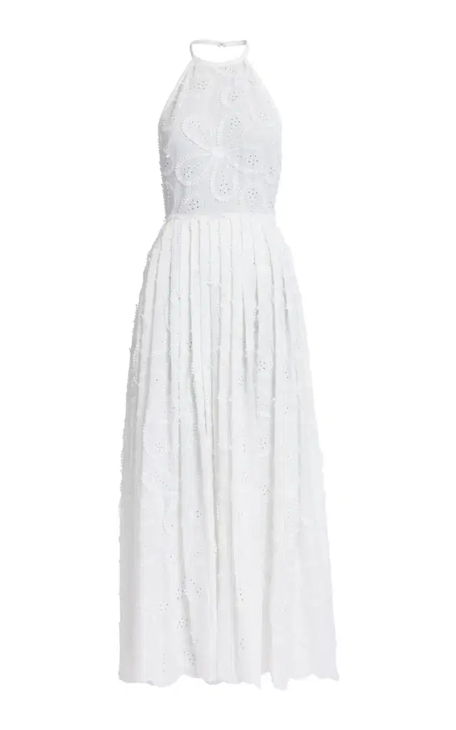 Elie Saab Embroidered Midi Dress