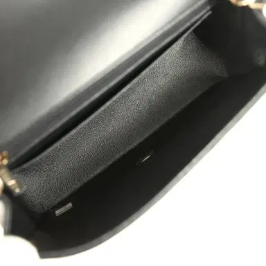 Chanel Chanel Mini Chevron Classic Rectangular Flap Bag Black Lambskin Light Gold Hardware | Thumbnail 8 Chanel Chanel Mini Chevron Classic Rectangular Flap Bag Black Lambskin Light Gold Hardware | Thumbnail 8
