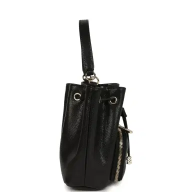 Chanel Chanel Mini Top Handle Bucket Bag with Chain Black Shiny Caviar Light Gold Hardware | Thumbnail 3 Chanel Chanel Mini Top Handle Bucket Bag with Chain Black Shiny Caviar Light Gold Hardware | Thumbnail 3