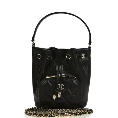 Chanel Chanel Mini Top Handle Bucket Bag with Chain Black Shiny Caviar Light Gold Hardware | Thumbnail 1 Chanel Chanel Mini Top Handle Bucket Bag with Chain Black Shiny Caviar Light Gold Hardware | Thumbnail 1