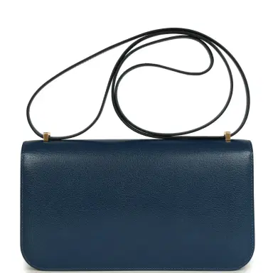 HERMÈS Hermes Constance Elan Deep Blue Chevre Chamkila Gold Hardware | Thumbnail 4 HERMÈS Hermes Constance Elan Deep Blue Chevre Chamkila Gold Hardware | Thumbnail 4