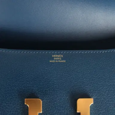 HERMÈS Hermes Constance Elan Deep Blue Chevre Chamkila Gold Hardware | Thumbnail 8 HERMÈS Hermes Constance Elan Deep Blue Chevre Chamkila Gold Hardware | Thumbnail 8
