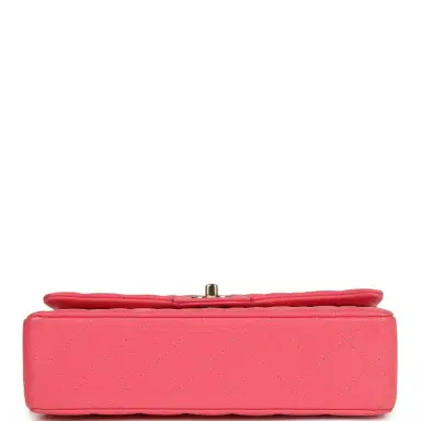 Chanel Pre-owned Chanel Medium Classic Double Flap Bag Dark Pink Shiny Caviar Gold Hardware | Thumbnail 6 Chanel Pre-owned Chanel Medium Classic Double Flap Bag Dark Pink Shiny Caviar Gold Hardware | Thumbnail 6