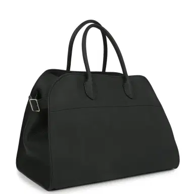 The Row The Row Soft Margaux 15 Bag Dark Pine Calfskin Silver Hardware | Thumbnail 2 The Row The Row Soft Margaux 15 Bag Dark Pine Calfskin Silver Hardware | Thumbnail 2