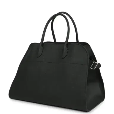 The Row The Row Soft Margaux 15 Bag Dark Pine Calfskin Silver Hardware | Thumbnail 5 The Row The Row Soft Margaux 15 Bag Dark Pine Calfskin Silver Hardware | Thumbnail 5