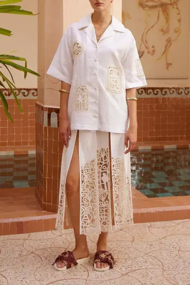 ALÉMAIS Rosemary Embroidered Shirt | Thumbnail 2 ALÉMAIS Rosemary Embroidered Shirt | Thumbnail 2