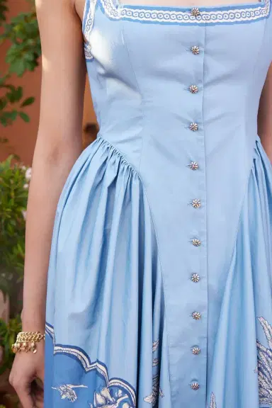 ALÉMAIS Villa Romantica Midi Dress | Thumbnail 3