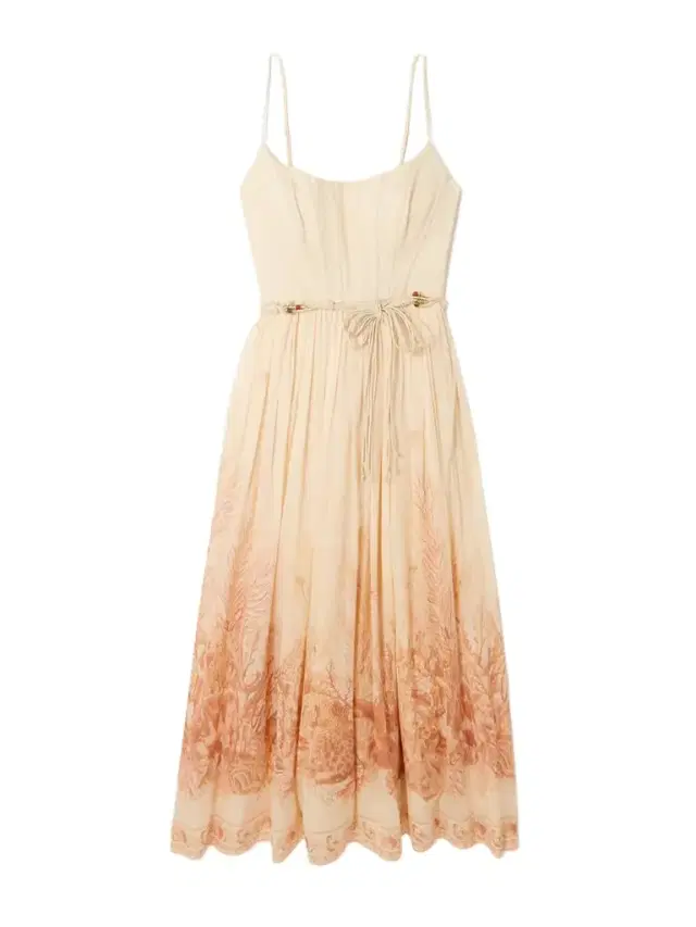 Wanderlust Gathered Printed Cotton-voile Midi Dress