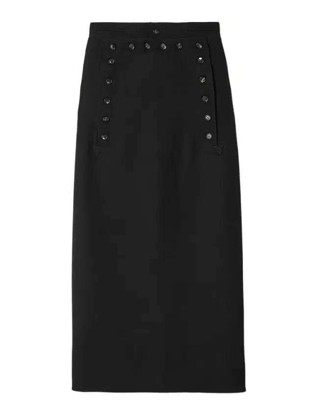 Wool-twill Maxi Skirt