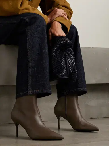 Staud Sebastian Leather Ankle Boots | Thumbnail 2