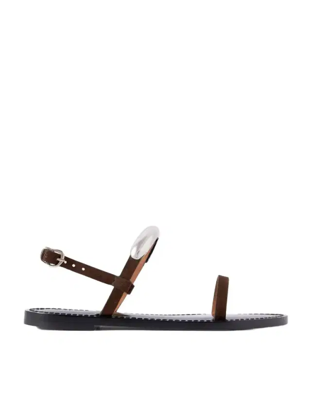 The Ghana Embellished Leather Slingback Sandals