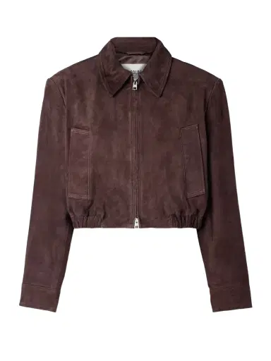 AGOLDE Nahla Cropped Suede Jacket | Thumbnail 1 AGOLDE Nahla Cropped Suede Jacket | Thumbnail 1