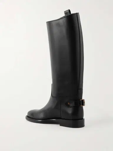 Burberry Buckled Leather Knee Boots | Thumbnail 3 Burberry Buckled Leather Knee Boots | Thumbnail 3