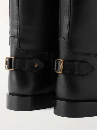 Burberry Buckled Leather Knee Boots | Thumbnail 4 Burberry Buckled Leather Knee Boots | Thumbnail 4