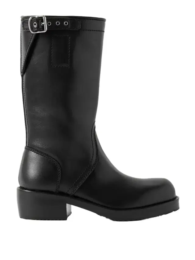 Buckled Leather Boots
