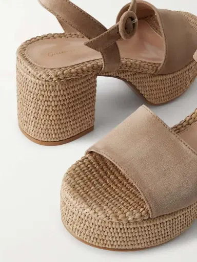 Gianvito Rossi Carol 35 Suede Platform Sandals | Thumbnail 4
