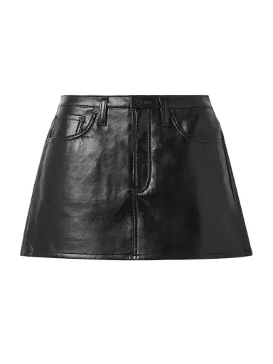 AGOLDE Keira Recycled Leather-blend Mini Skirt | Thumbnail 1 AGOLDE Keira Recycled Leather-blend Mini Skirt | Thumbnail 1