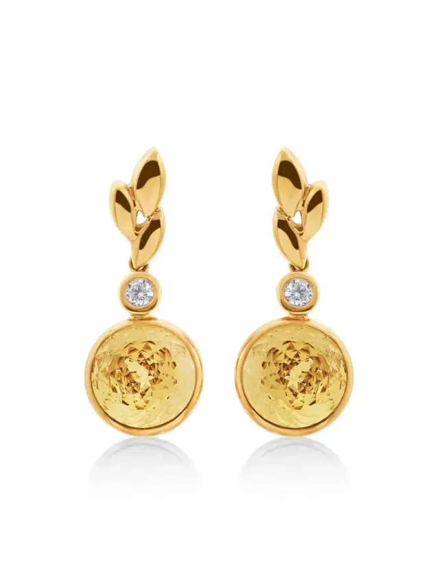 GAYA Special Lapidation Citrine Earrings