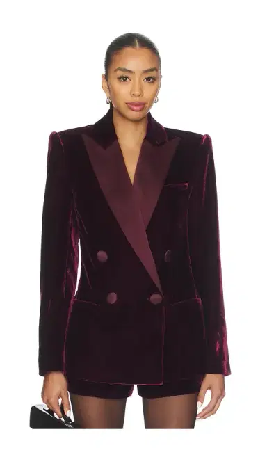 Retrofête Reffie Velvet Blazer | Thumbnail 1 Retrofête Reffie Velvet Blazer | Thumbnail 1