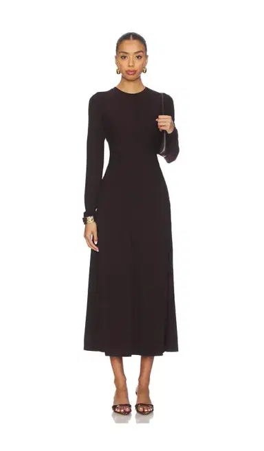 Vince Curved Seam Rouched Dress | Thumbnail 1