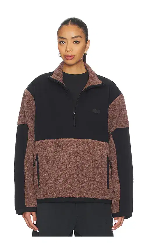 Skims Teddy Half Zip Up Pullover