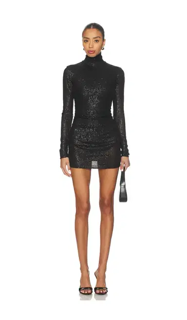 Norma Kamali x REVOLVE Long Sleeve Turtleneck Pickleball Dress | Thumbnail 1 Norma Kamali x REVOLVE Long Sleeve Turtleneck Pickleball Dress | Thumbnail 1
