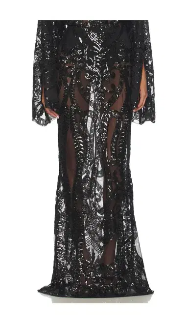 Norma Kamali Obie Long Skirt | Thumbnail 1 Norma Kamali Obie Long Skirt | Thumbnail 1