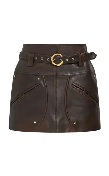 Aje Vexa Pocket-Detailed Leather Mini Skirt | Thumbnail 1