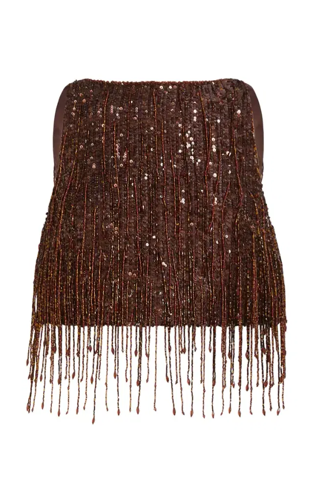 Aje Aire Sequined Top