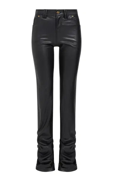 Aje Elodie Mid-Rise Bootleg Pants - Khaki | Thumbnail 1