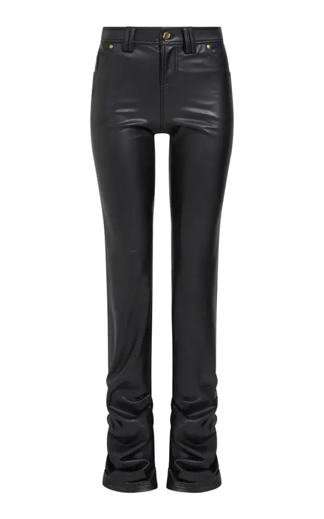 Elodie Mid-Rise Bootleg Pants - Khaki
