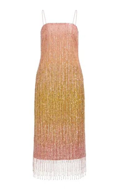 Aje Amulet Sequined Linen-Blend Midi Dress | Thumbnail 5