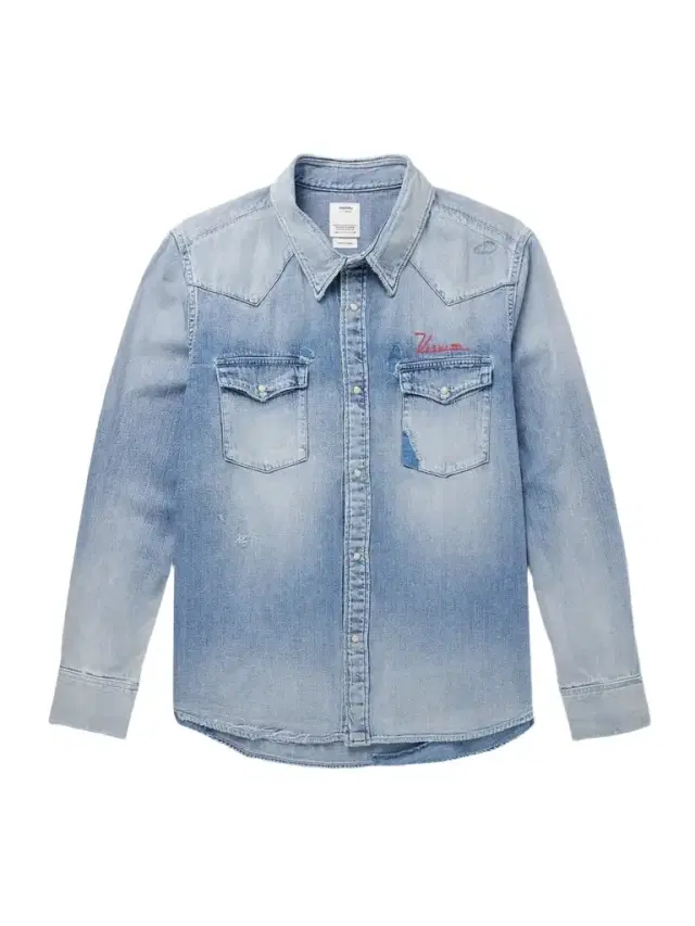 Social Sculpture Logo-Embroidered Denim Shirt - Men