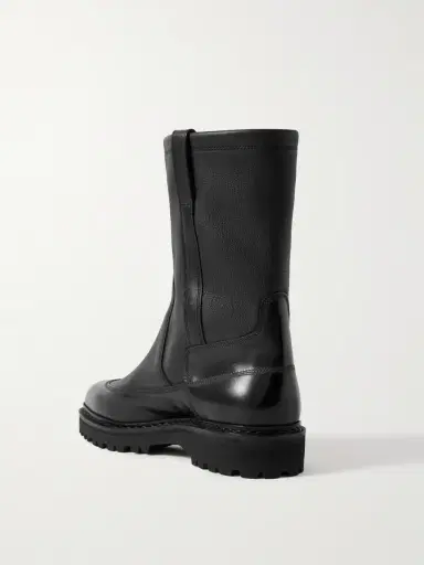 John Lobb Highland Smooth and Full-Grain Leather Chelsea Boots - Men | Thumbnail 4