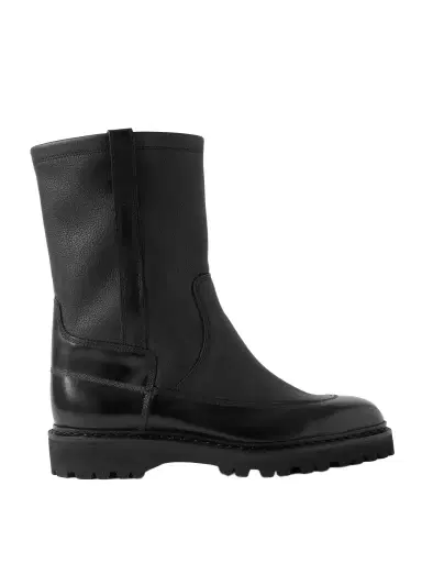 John Lobb Highland Smooth and Full-Grain Leather Chelsea Boots - Men | Thumbnail 1
