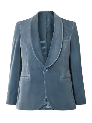MR P. Slim-Fit Shawl-Collar Cotton-Velvet Tuxedo Jacket - Men | Thumbnail 1