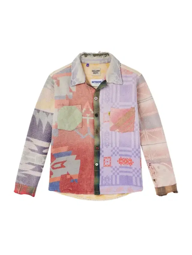 Gallery Dept. Marley Retouche Distressed Patchwork Checked Cotton-Blend Shirt - Men