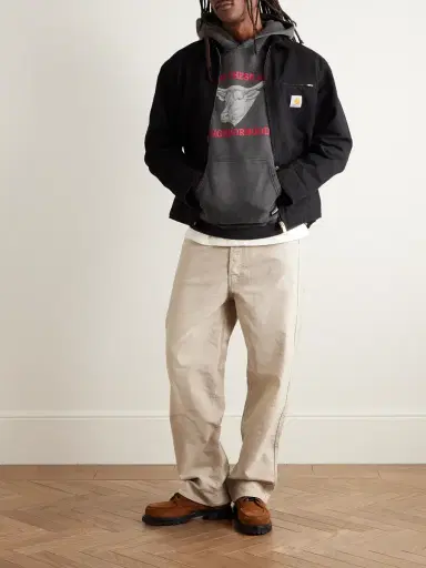 Neighborhood One of These Days Logo-Print Cotton-Jersey Hoodie - Men | Thumbnail 2 Neighborhood One of These Days Logo-Print Cotton-Jersey Hoodie - Men | Thumbnail 2
