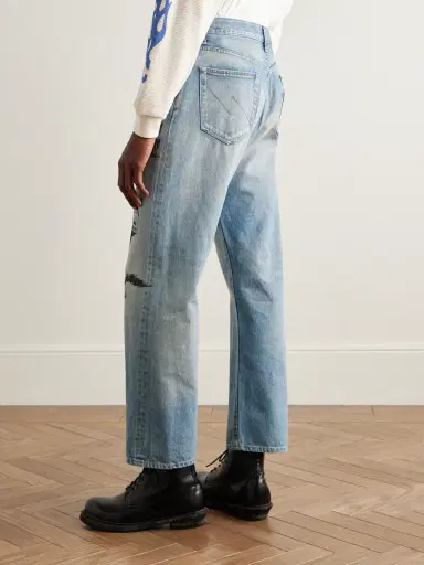 Neighborhood One of These Days Straight-Leg Printed Jeans - Men | Thumbnail 4 Neighborhood One of These Days Straight-Leg Printed Jeans - Men | Thumbnail 4